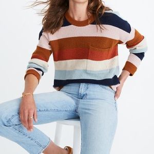 NWT madewell stripe cozy sweater